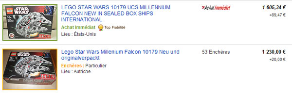 10179 Millennium Falcon UCS on eBay