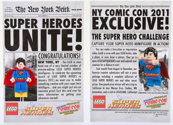 Superman Minifig New York Comic Con 2011