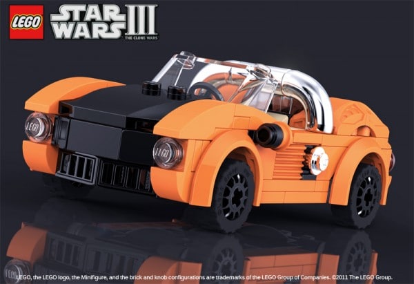 Unlockable Orange Sports Car - LEGO Star Wars III