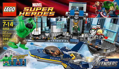 Збег на хеликоптери на Хелк, LEGO Super Heroes 6868