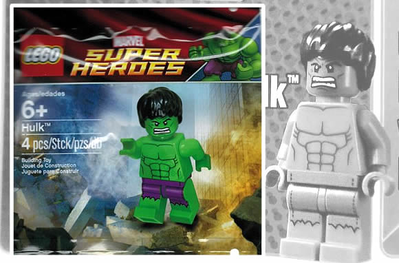 LEGO Super Heroes Marvel - поліетиленовий пакет Hulk