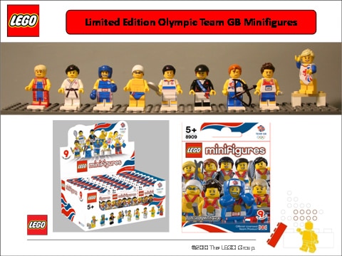 LEGO Olympic Team GB minifigs