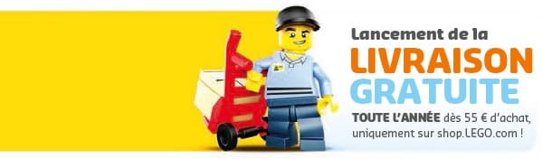 LEGO Shop : Livraison gratuite toute l'année à partir de 55 € LEGO Shop : Livraison gratuite toute l'année à partir de 55 €