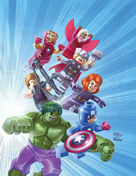 Marvel Universe Avengers Assemble #1 LEGO variant cover
