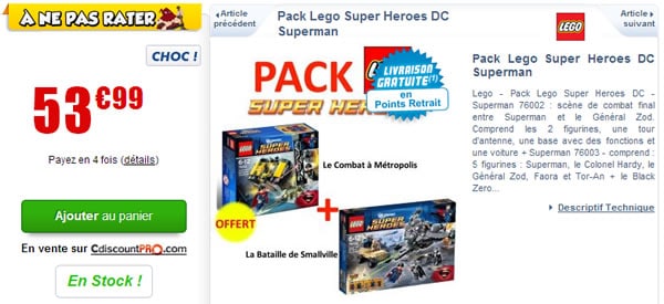 Pack LEGO Man of Steel