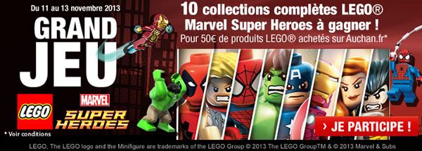 Concours LEGO sur auchan.fr Concours LEGO sur auchan.fr