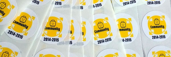 LEGO AFOL Days 2014 Stickers (Photo par hippotam) LEGO AFOL Days 2014 Stickers (Photo par hippotam)
