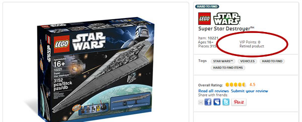 Lego 10221 prix Clearance