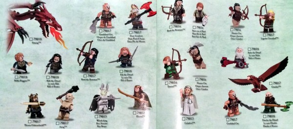 the hobbit 2014 minifig lineup
