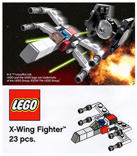 x wing lego star wars magazine