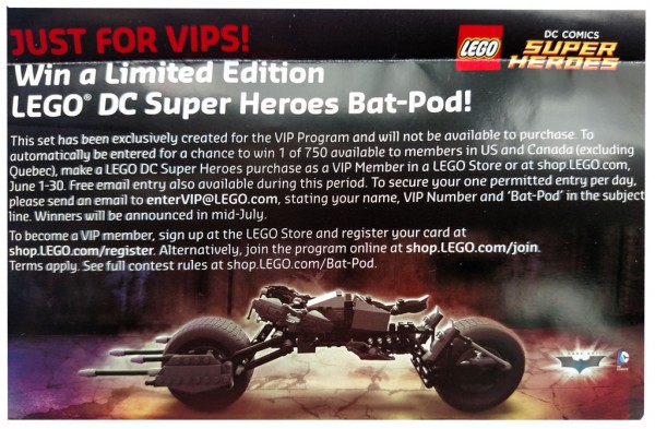 5004590 Limited Edition LEGO DC Super Heroes Bat-Pod 5004590 Limited Edition LEGO DC Super Heroes Bat-Pod