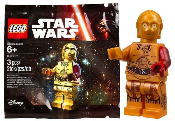 protocole Lego Star Wars Minifigures-C-3PO plus foncé or