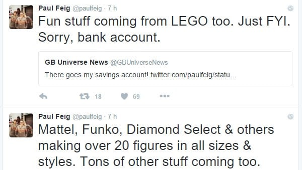 Paul Feig Ghostbusters 2016 Lego