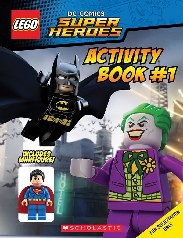 LEGO DC Stripi Super Heroes Activity Book z minifiguro