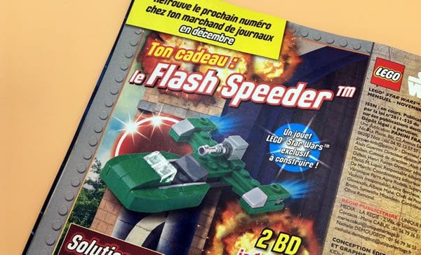 lego star wars magazine flash speeder december 2016
