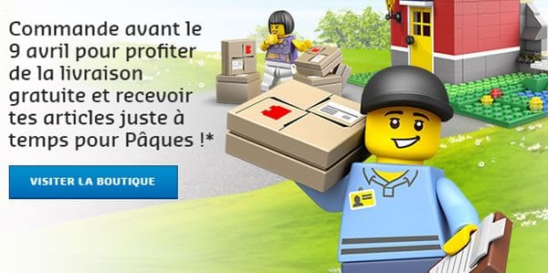 Sur le LEGO Shop : Livraison gratuite dès 20 € d'achat