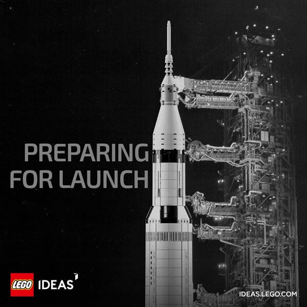 ▻ LEGO Ideas : décollage imminent pour lanceur Saturn V HOTH BRICKS