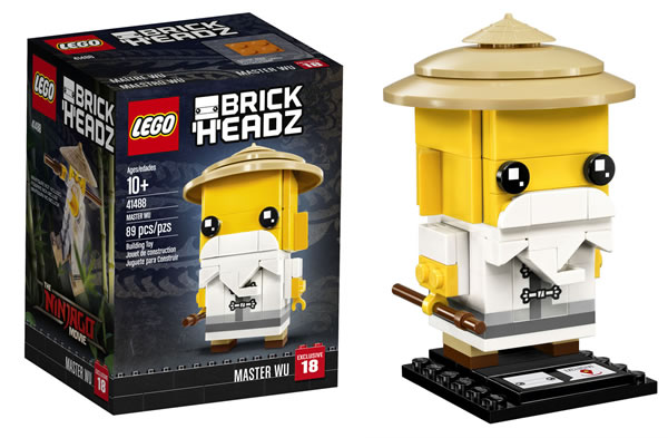 The LEGO Ninjago Movie BrickHeadz 41488 Master Wu
