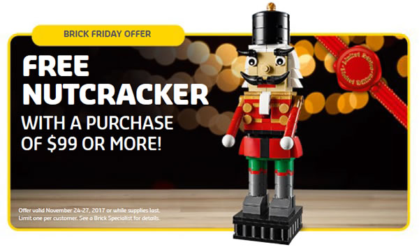 lego brick friday offer nutcracker 40254