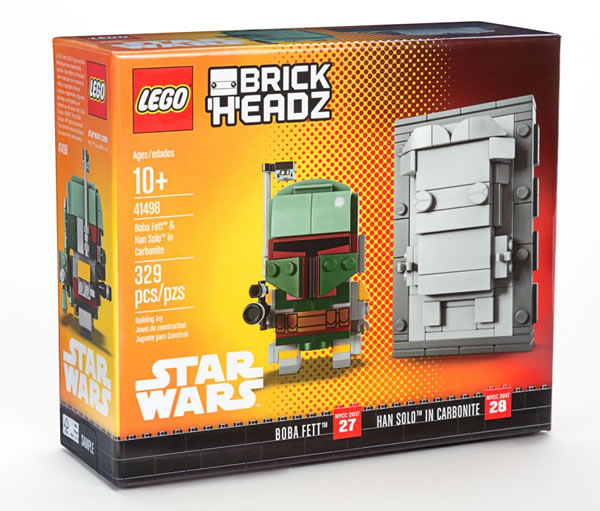 LEGO Star Wars BrickHeadz - 41498 Boba Fett & Han Solo in Carbonite (NYCC 2017 Exclusive)