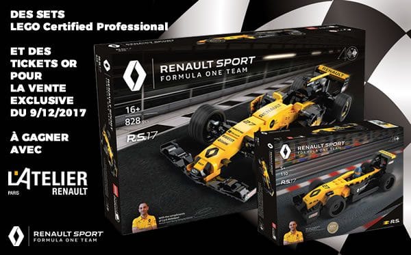 Concours : des sets LEGO LCP et des tickets Or à gagner avec l'Atelier Renault ! Concours : des sets LEGO LCP et des tickets Or à gagner avec l'Atelier Renault !
