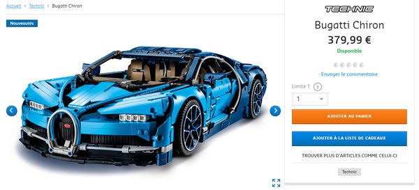 LEGO Technic 42083 Bugatti Chiron
