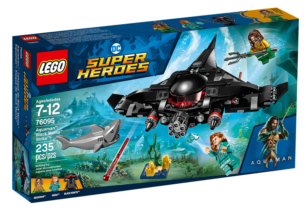 Black Manta Strike NOUVEAU & NEUF dans sa boîte Lego 76095 DC Comics Super Heroes Aquaman 