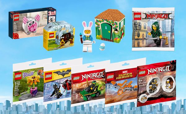 Sur le Shop LEGO : Petits sets et polybags promotionnels disponibles à la vente