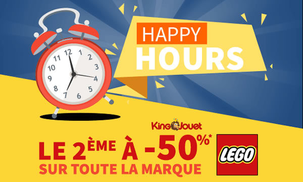 Chez King Jouet : -50% sur le 2ème produit LEGO acheté Chez King Jouet : -50% sur le 2ème produit LEGO acheté