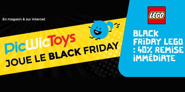 Chez PicWicToys : 40% de réduction sur une sélection de sets LEGO Chez PicWicToys : 40% de réduction sur une sélection de sets LEGO
