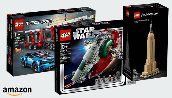 Chez Amazon : jusqu'à -25% (et plus) sur une sélection de sets LEGO Chez Amazon : jusqu'à -25% (et plus) sur une sélection de sets LEGO