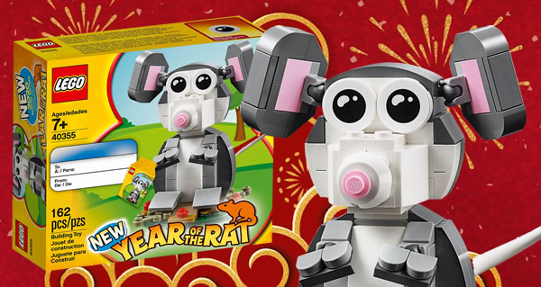 Sur le Shop LEGO : Le set 40355 Year of the Rat offert dès 80 € d'achat Sur le Shop LEGO : Le set 40355 Year of the Rat offert dès 80 € d'achat