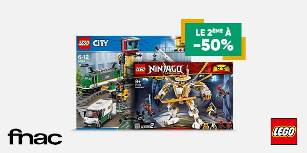Sur FNAC.com : 50% de réduction immédiate sur le 2ème produit LEGO acheté Sur FNAC.com : 50% de réduction immédiate sur le 2ème produit LEGO acheté
