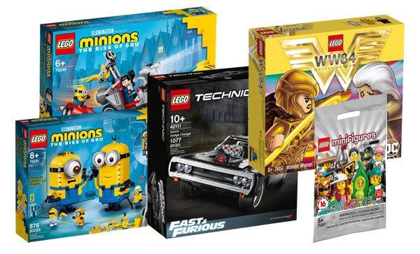 Disponibles sur le Shop LEGO : Dodge Charger Technic, sets Minions, Wonder Woman et Minifigs de la série 20 Disponibles sur le Shop LEGO : Dodge Charger Technic, sets Minions, Wonder Woman et Minifigs de la série 20