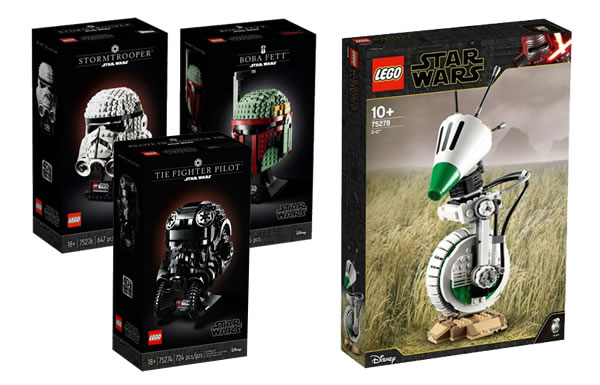 Sur le Shop LEGO : Disponiblité des casques LEGO Star Wars et du droïde D-O Sur le Shop LEGO : Disponiblité des casques LEGO Star Wars et du droïde D-O