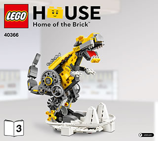 40366 instruksi dinosaurus rumah lego 3