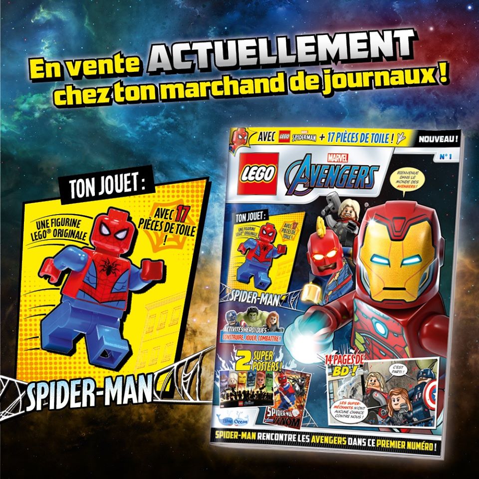 Le premier numéro du nouveau magazine officiel LEGO Marvel