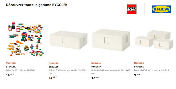 LEGO | IKEA BYYGLEK : les produits sont disponibles LEGO | IKEA BYYGLEK : les produits sont disponibles