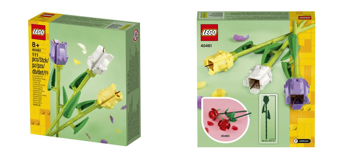 ▻ Probado muy rápidamente: LEGO 40460 Rosas y 40461 Tulipanes - HOTH BRICKS