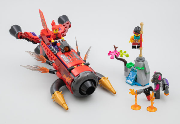 LEGO Monkie Kid 80019 Red Jet's Inferno þota