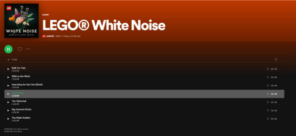 LEGO White Noise LEGO White Noise