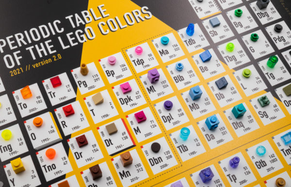 Periodic Table of LEGO Colors v2.0