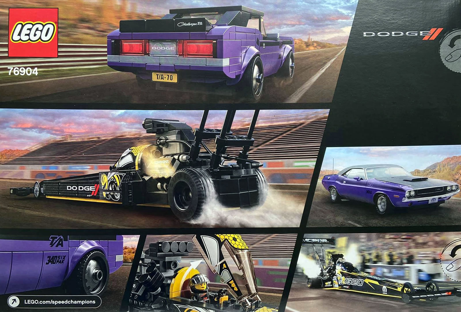 ▻ LEGO Speed ​​Champions 76904 Mopar Dodge // SRT Top Fuel Dragster & 1970  Dodge Challenger T / A: first visuals - HOTH BRICKS