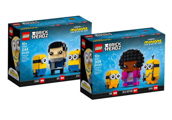 LEGO BrickHeadz Minions : 40420 Minions Gru, Stuart & Otto et 40421 Minions Belle Bottom, Bob & Kevin LEGO BrickHeadz Minions : 40420 Minions Gru, Stuart & Otto et 40421 Minions Belle Bottom, Bob & Kevin