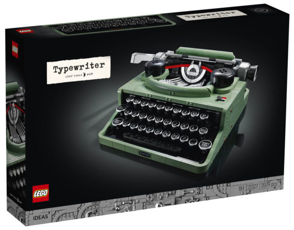 lego ideas 21327 typewriter box front