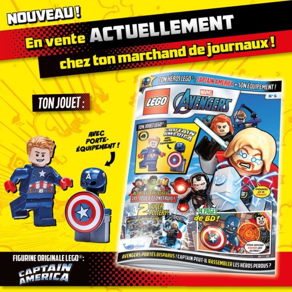 lego avengers magazine juillet 2021 captain america