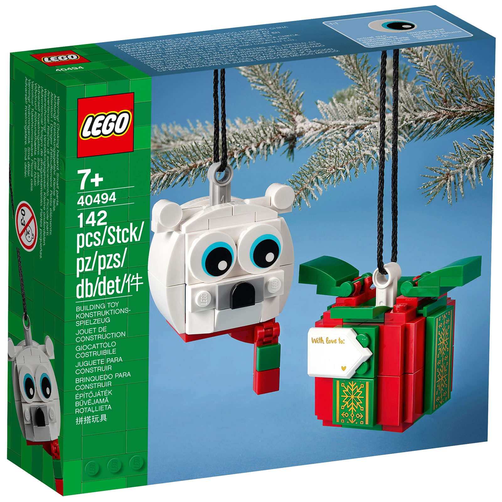 ▻ 새로운 Lego 2021 온라인 제품: 40494 북극곰과 선물 팩 및 40498 크리스마스 펭귄 - Hoth Bricks