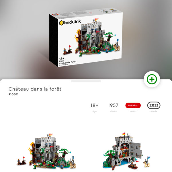 910001 lego castle forest bricklink designer program