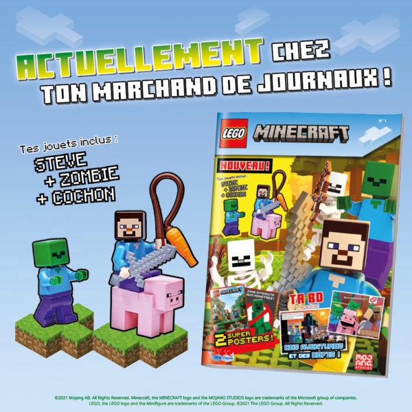 lego minecraft official magazine decembre 2021