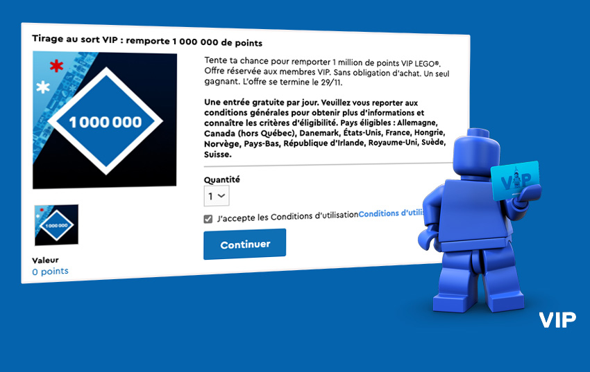 ▻ 1 LEGO VIP points be won: daily and free participation - HOTH